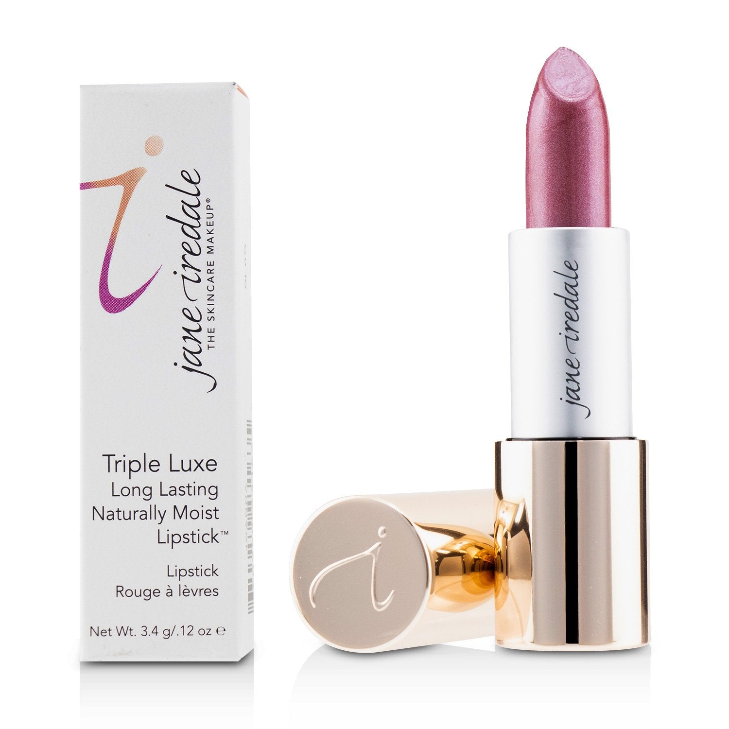 Jane Iredale/ジェーンアイルデール+トリプル ラックス ロングラスティングナチュラリー モイスト リップスティック+3.4g/0.12oz+# Rose (Light Merlot) ブランドコスメ